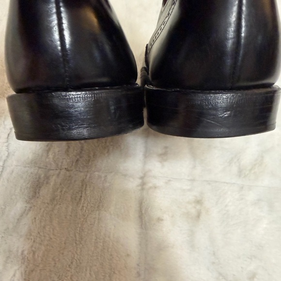 Allen Edmonds Chester Goodyear Welt Black Wing Tip Brogue Oxford Shoes 9.5 - Picture 6 of 8